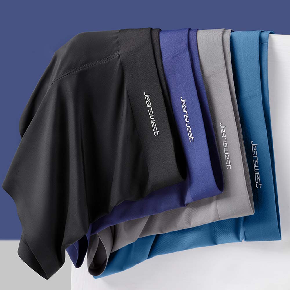Boxer Shorts Modal - 4Pcs Man Panties Quick-Dry Ice Silk