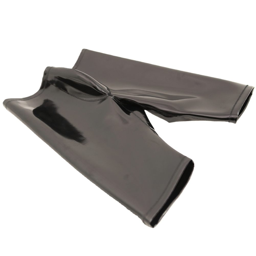 Men Cloth Latex Smooth Panties - Long Leg Trunk Men ulasan dan harga