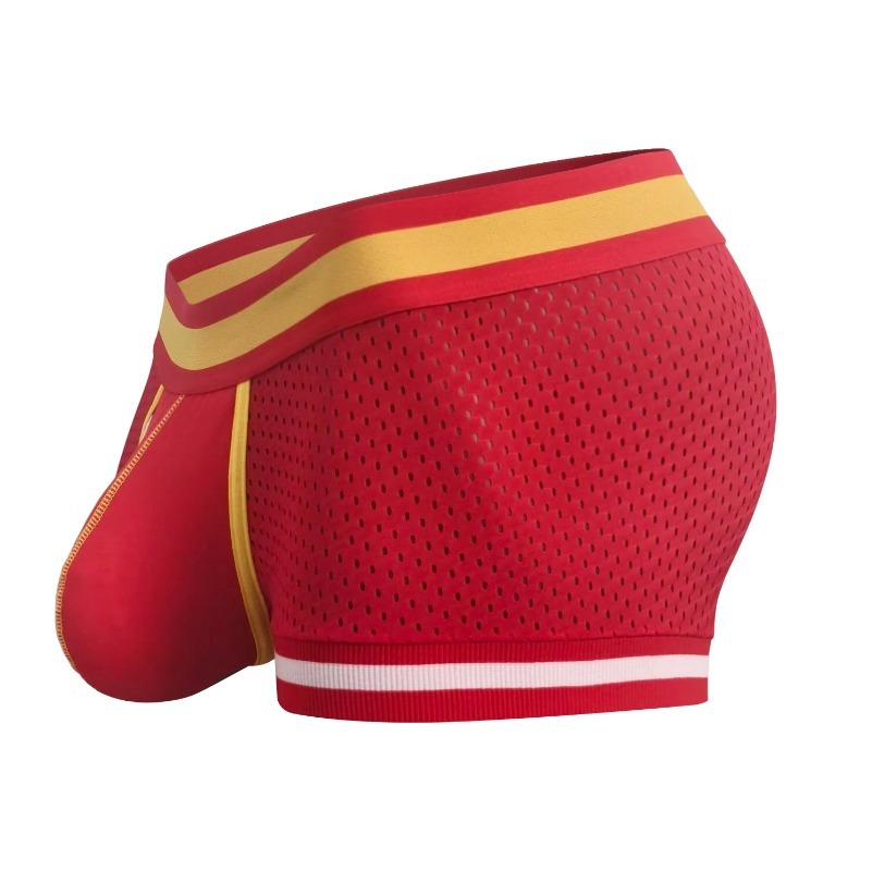 Men Mesh Breathable Boxer Brie - Mesh Sport Boxer ulasan dan harga
