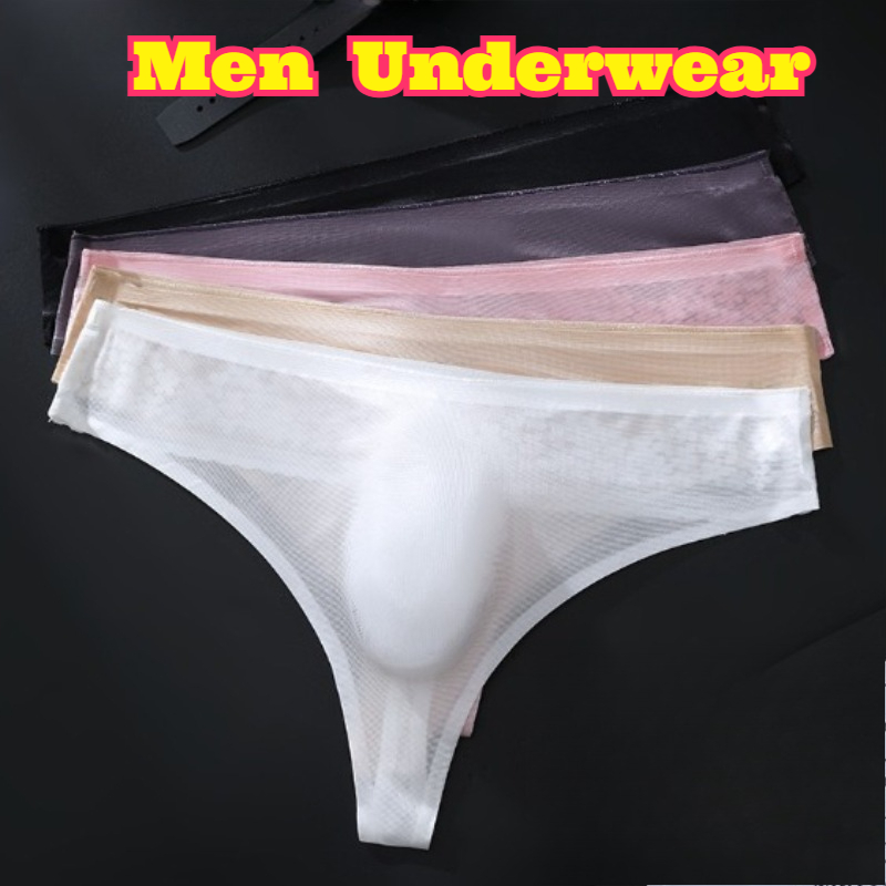 Men Ice Silk Underwear Sexy Me - Quick Dry Underwear ulasan dan harga