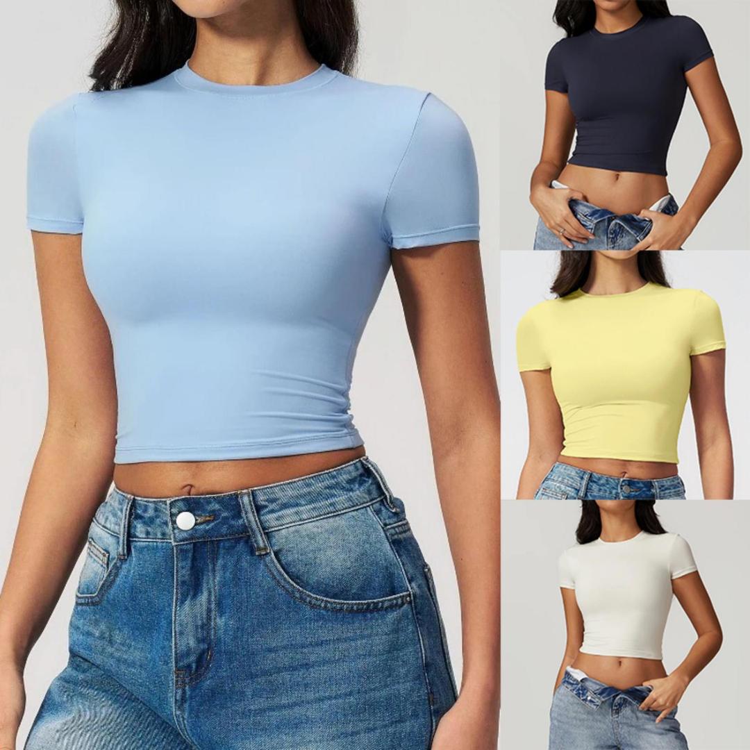 A Women's Tight Fitting Sports - T Shirt Tight Fit ulasan dan harga