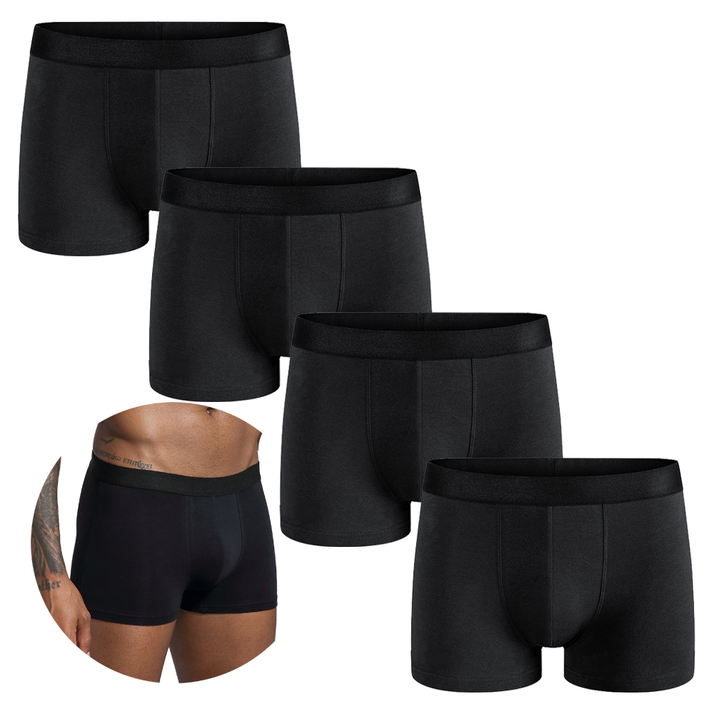 4pcs 2025 Men's Underwear Blac - Boxer Shorts Modal ulasan dan harga