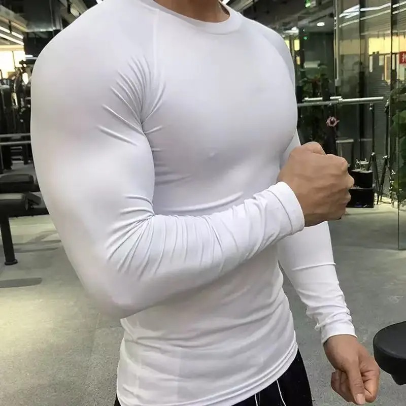 Men Sport T-shirt Quick Dry Bo - T Shirt Tight Fit ulasan dan harga