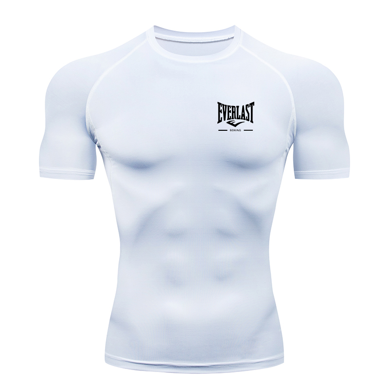 2026 new style men's running t - T Shirt Tight Fit ulasan dan harga