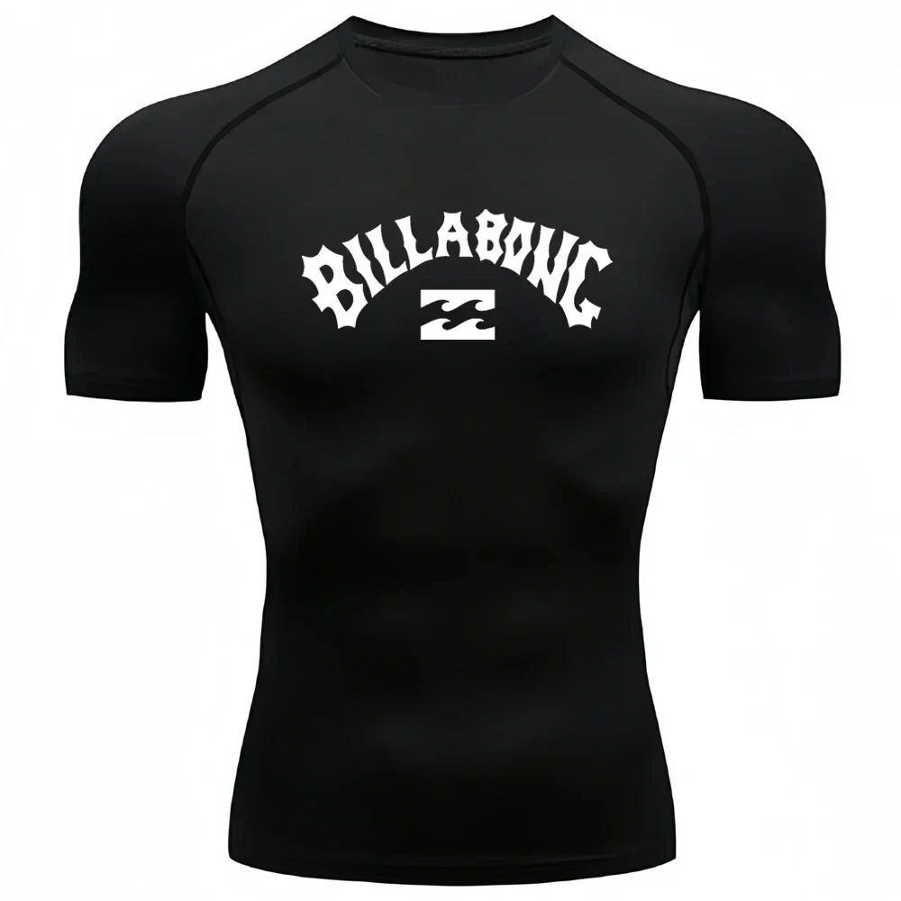 Male UV Protection Tights Rash - T Shirt Tight Fit ulasan dan harga